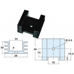 DISSIPATEURS ML33  TO220 9C/W