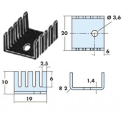 DISSIPATEUR   ML7   TO220   30C/W