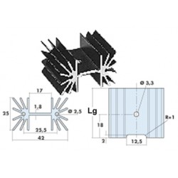 DISSIPATEUR ML97 TO220 10.5C/W