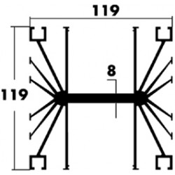 DISSIPATEUR 8330 1000mm 0.90C/W