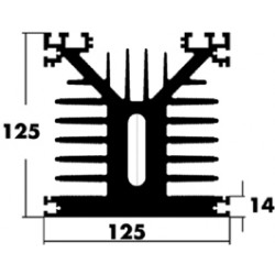 DISSIPATEUR   1000 mm  0.43C/W