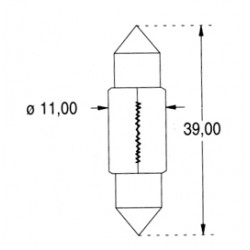AMPOULES NAVETTE 11X39 12 V 830 MA