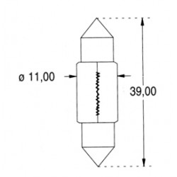 AMPOULES NAVETTE 11X39 12 V 830 MA