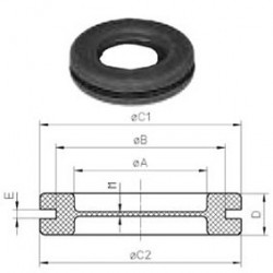 PASSE FIL PVC SOUPLE A MEMBRANE 9 mm