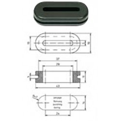 PASSE FILS OBLONGS PVC SOUPLE 29x37x4 mm