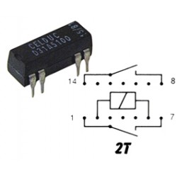 RELAIS DIL 12V   2T   500 Ohms