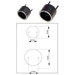 TRANSDUCTEURS ULTRASON 40KHz RX 10mm