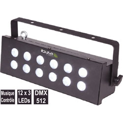 STROBOSCOPE A LEDS DMX 12x3W