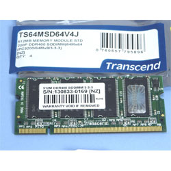 BARRETTE MEMOIRE DDR400 SODIMM 64MB